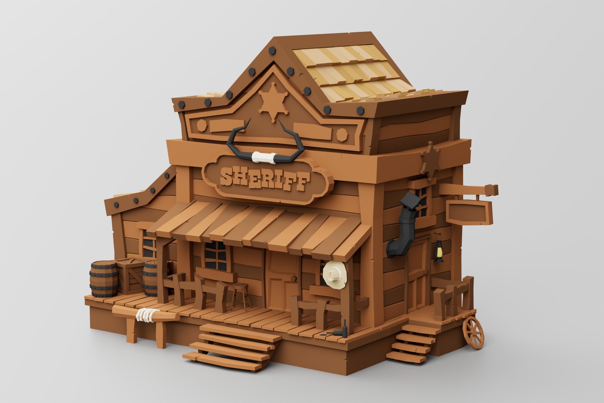 12 Wild West Buildings Pack