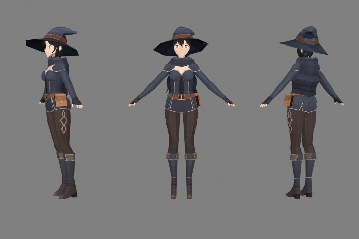 Stylized Mage Pack – Low Poly Characters, Spells, Animations & VFX