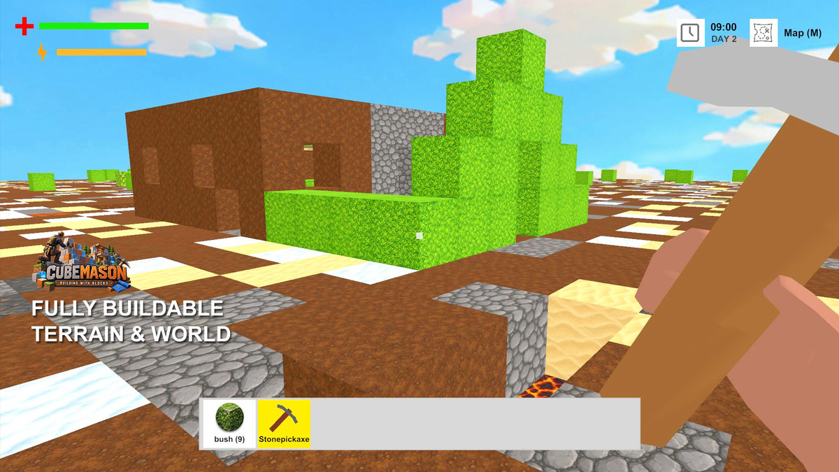 CubeMason: Cube based Terrain Building, Breaking & Crafting System
