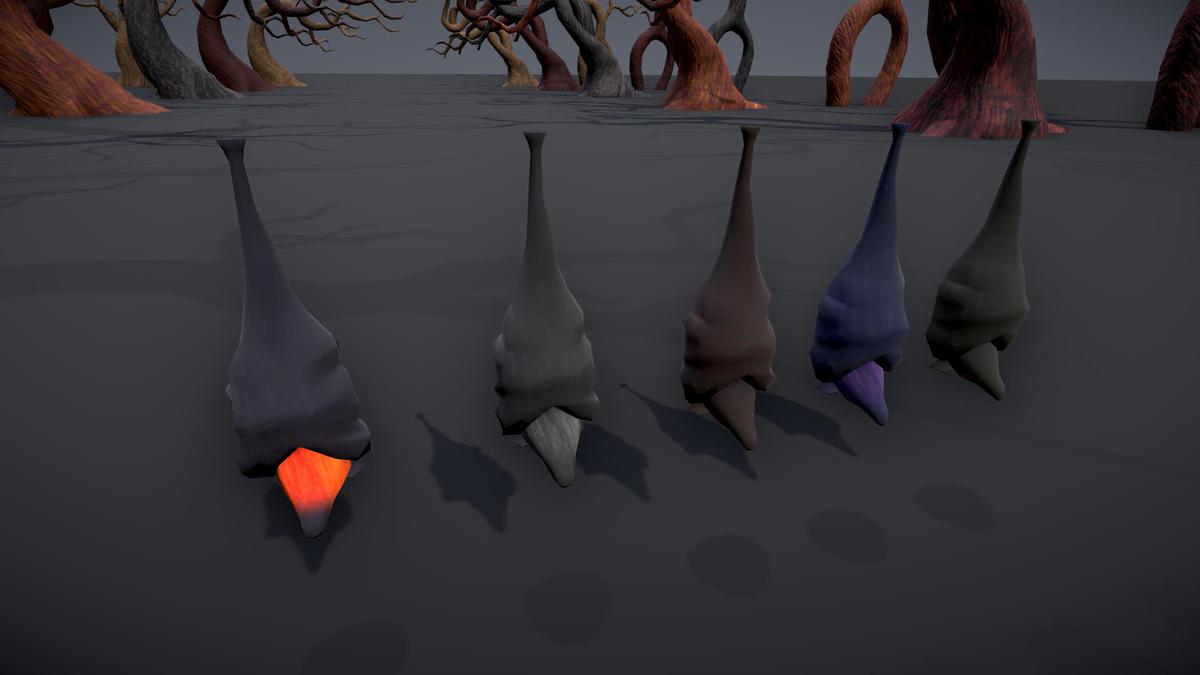 Graveyard Props(Stones, Bat, Tree's)