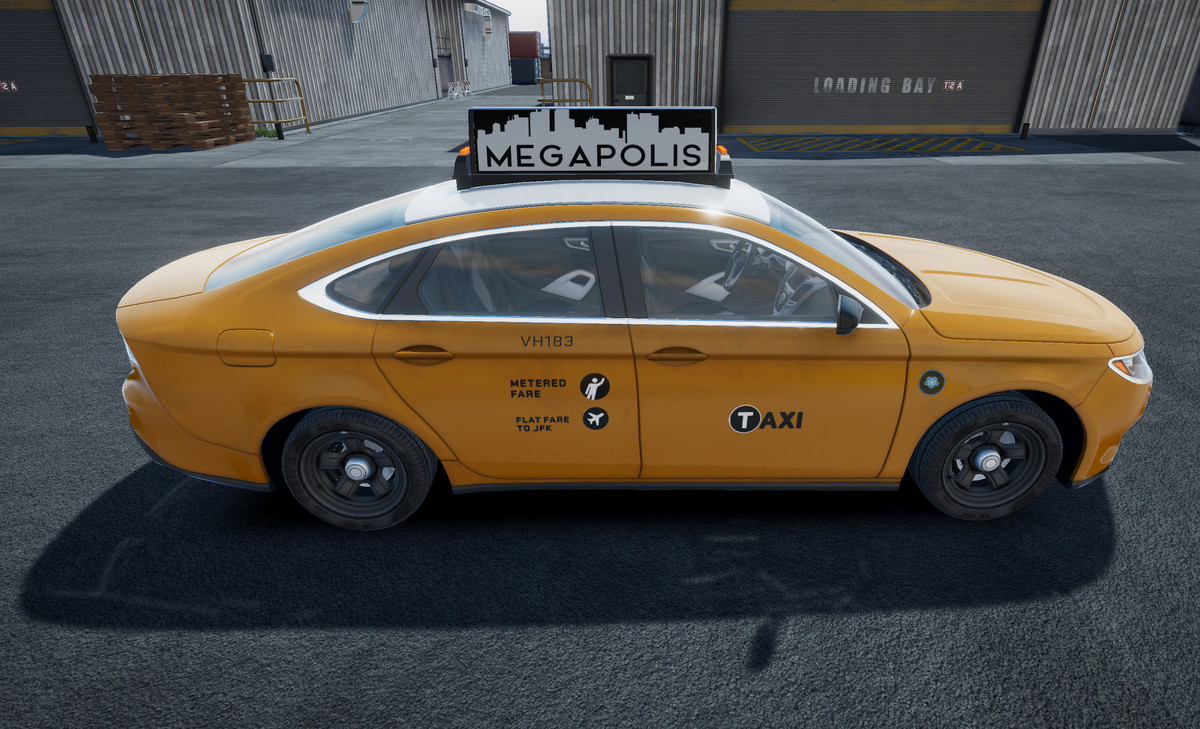 Generic taxi sedan