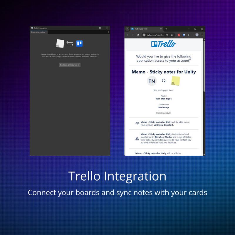 Memo – Editor sticky notes and Trello integration by Pinwheel Studio