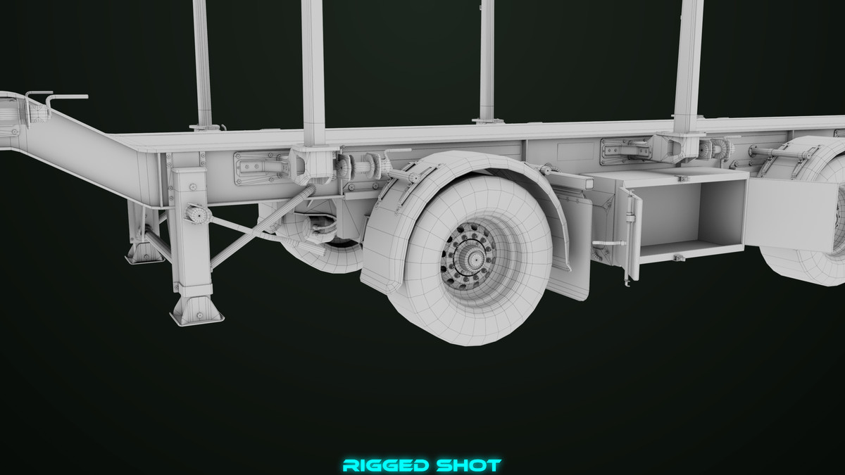 Truck 07 Log Trailer with All Loads Collection