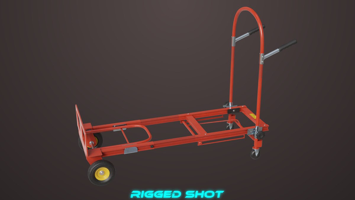 Convertible Hand Red Trucks URP HDRP Textures