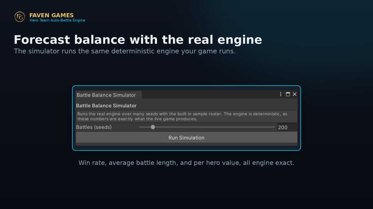 Hero Team Auto-Battle Engine