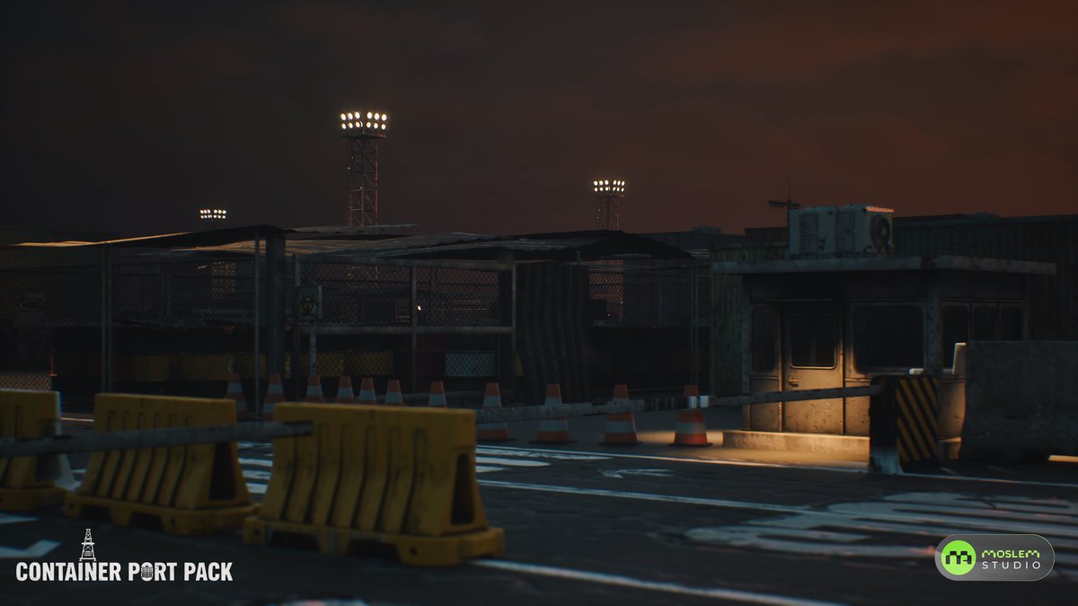 Realistic Modular Container Port Environment