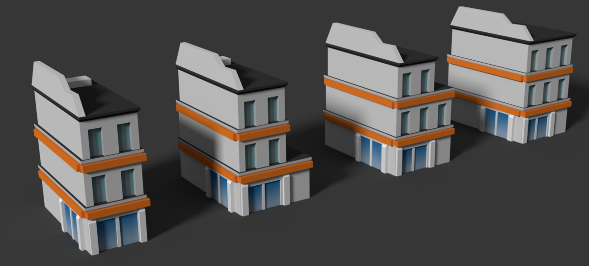 Low Poly Buildings Paris
