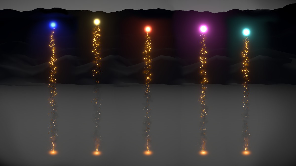 VFX Graph - Fireworks - Vol. 1