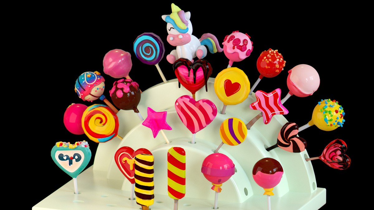 Sweet Dessert Asset Pack (Donuts, Cupcakes, Cake, Ice Cream, Candy)
