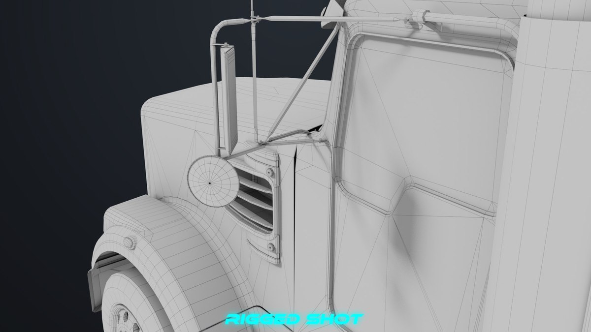 Heavy Truck Chassis 07 Green URP HDRP Textures