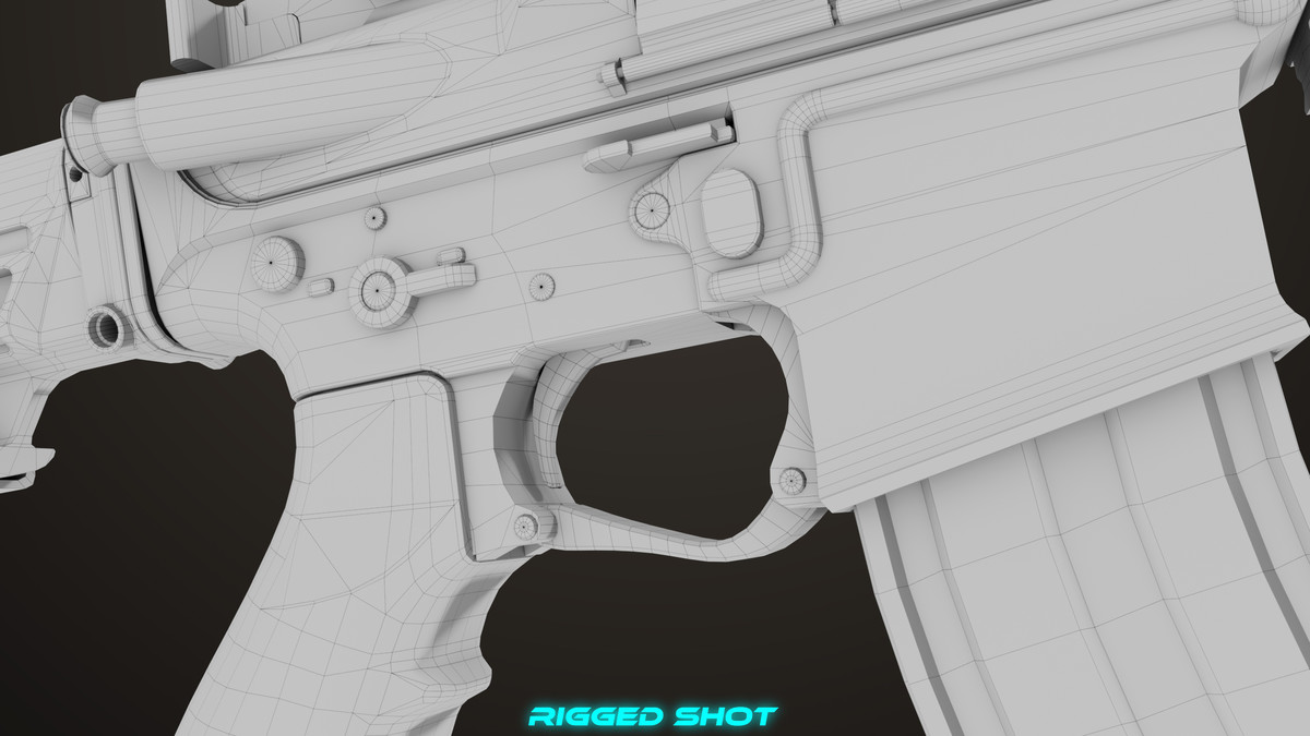 Machine Gun 17 Sandal URP HDRP Textures