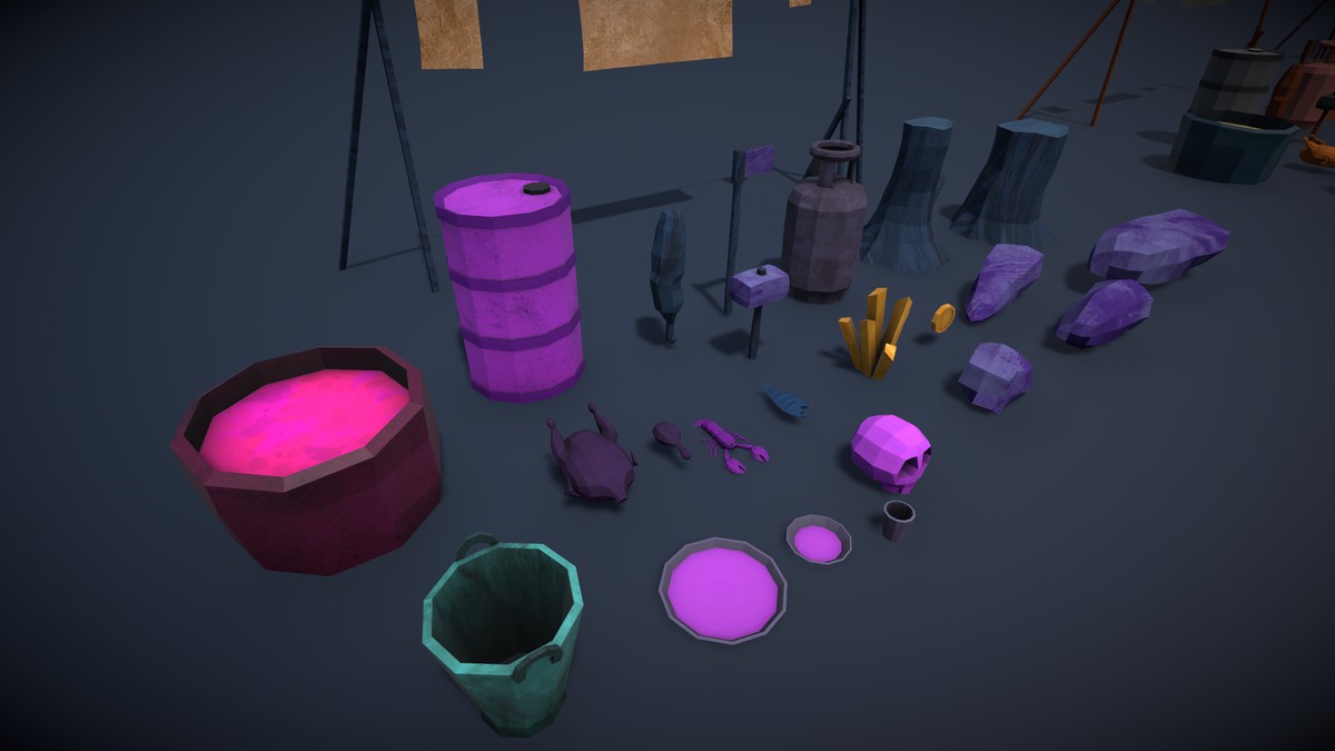 Frozen Poly Props (Lowpoly)