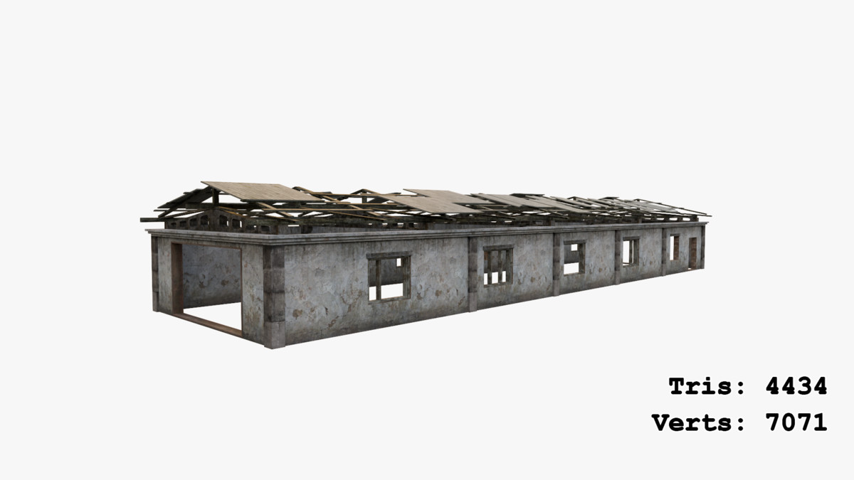 Abandoned Apocalyptic Buildings Mega Pack