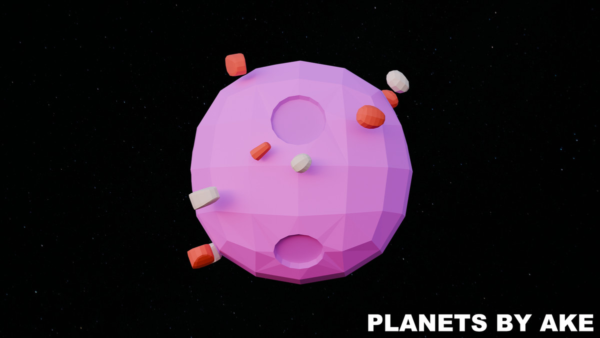 Low Poly Planets by Ake