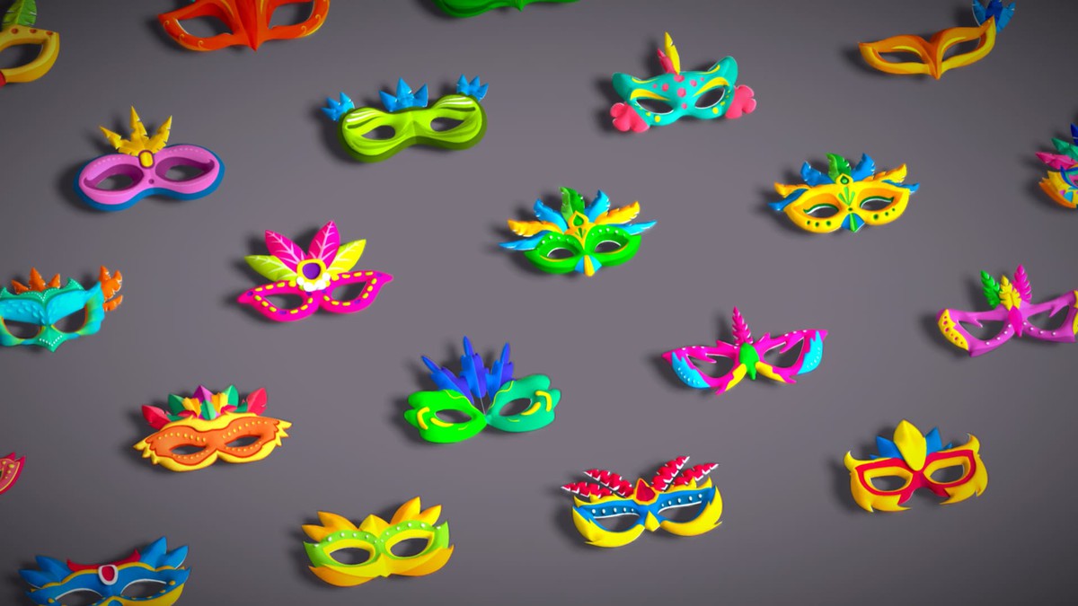 65+ Carnival Feather Mask Mega Pack - Kids Party Masks - Stylized Costume Masks