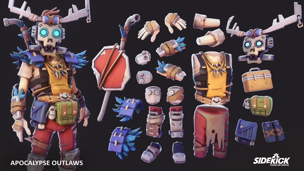 Apocalypse Outlaws – Sidekick Modular Characters by Synty
