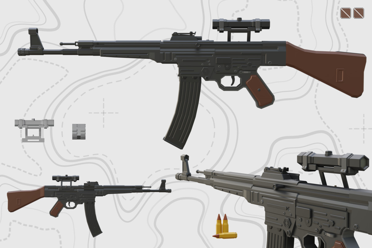 Low Poly Weapon Bundle Pack Fin