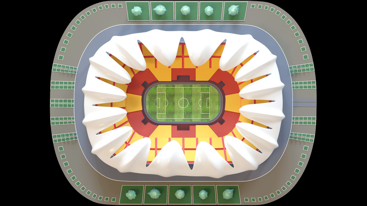 Stylised Sport Stadium Collection - 12 Low Poly Modular 3d Assets