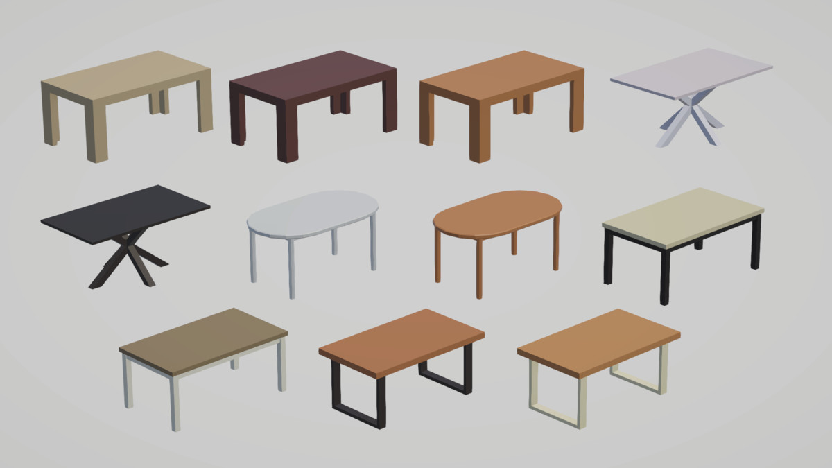 Low Poly Interior Houses – Modular Home Assets Pack