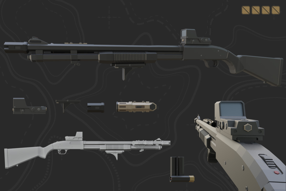 Low Poly Weapon Bundle Pack V