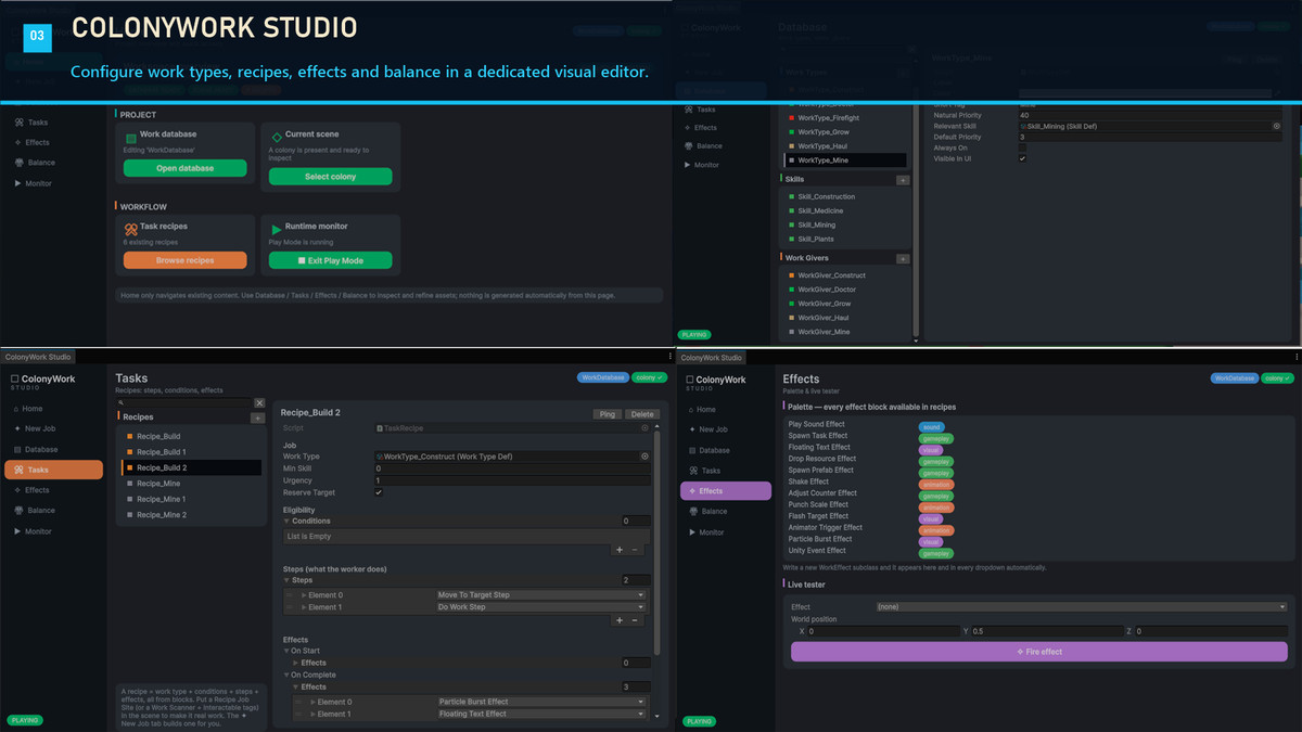 ColonyWork — Colony Job, Pawn Priority & Task Management Framework