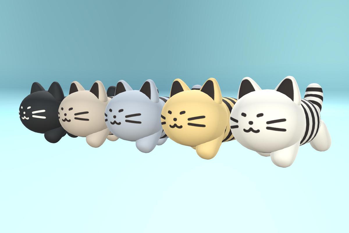 Minimal Line-Face Cats (Hyper Casual)