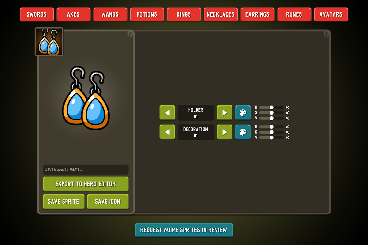 Fantasy Workshop: Modular Sprite Builder