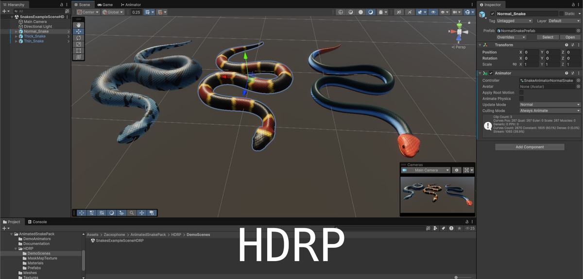Animated snake pack