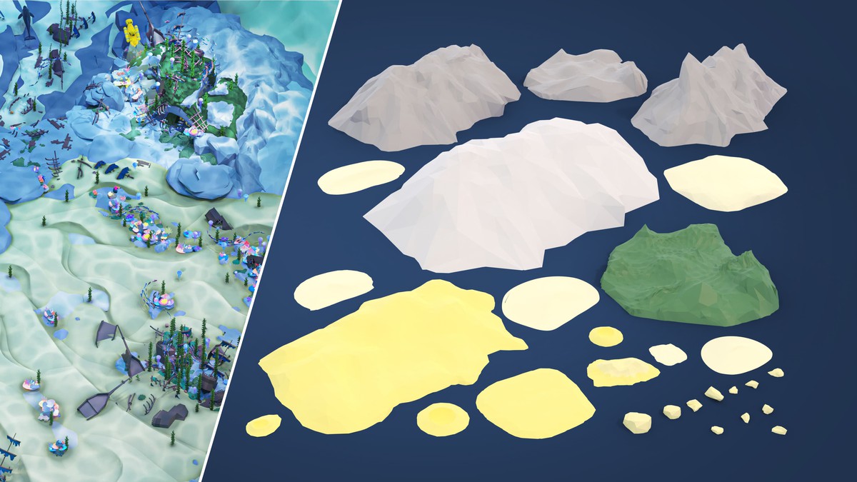 Underwater World - Low Poly 3D Models Pack
