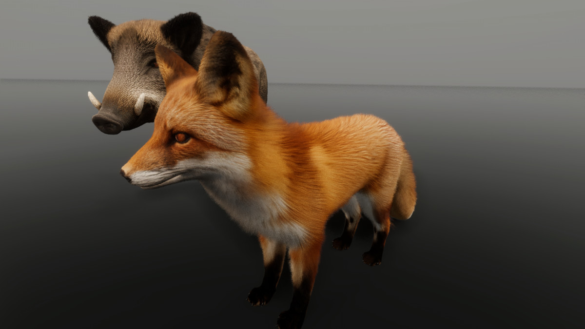 Ultrarealistic Forest Animals - Customizable Fur