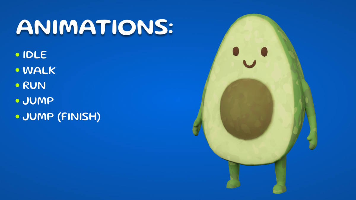 Avocado Character Mobile Ready