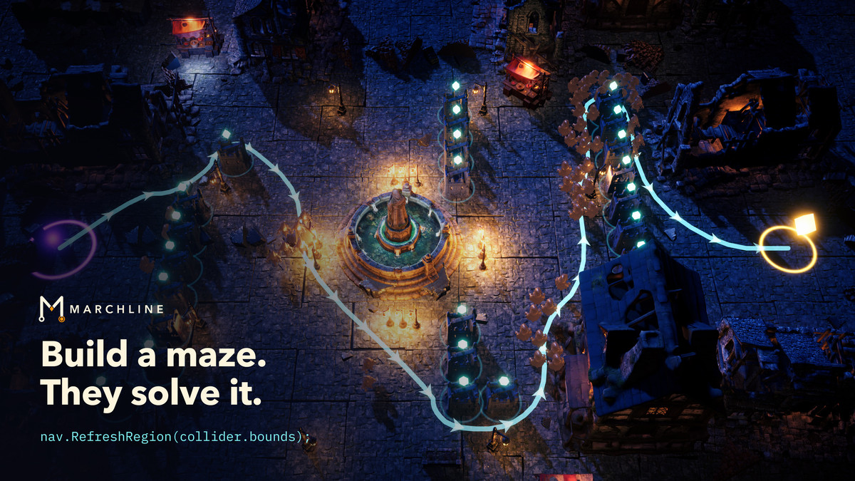 Marchline — RTS Pathfinding & Crowd Navigation