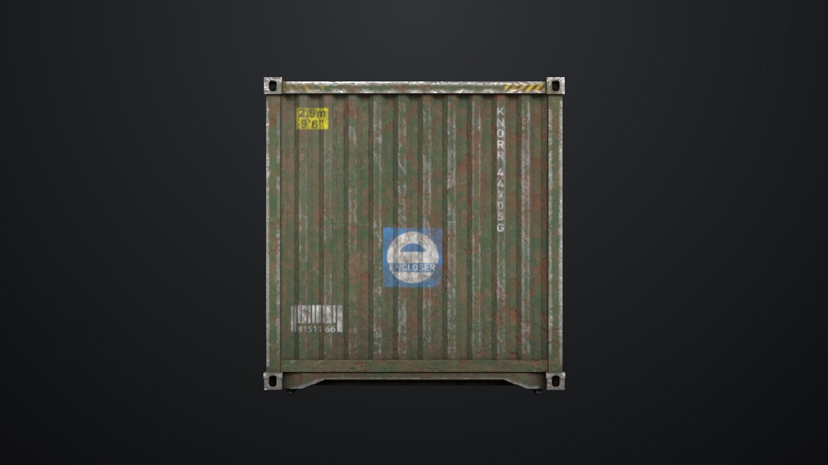 5 Cargo Dusty Container 20ft Single Mat