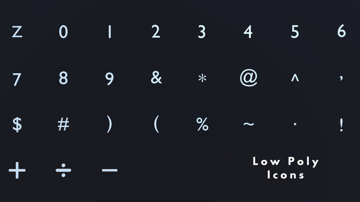 Low Poly 3D Icons - Bundle