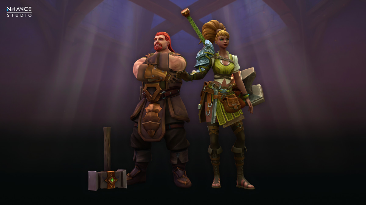 Stylized Blacksmith’s Forge: NPCs & Props Pack