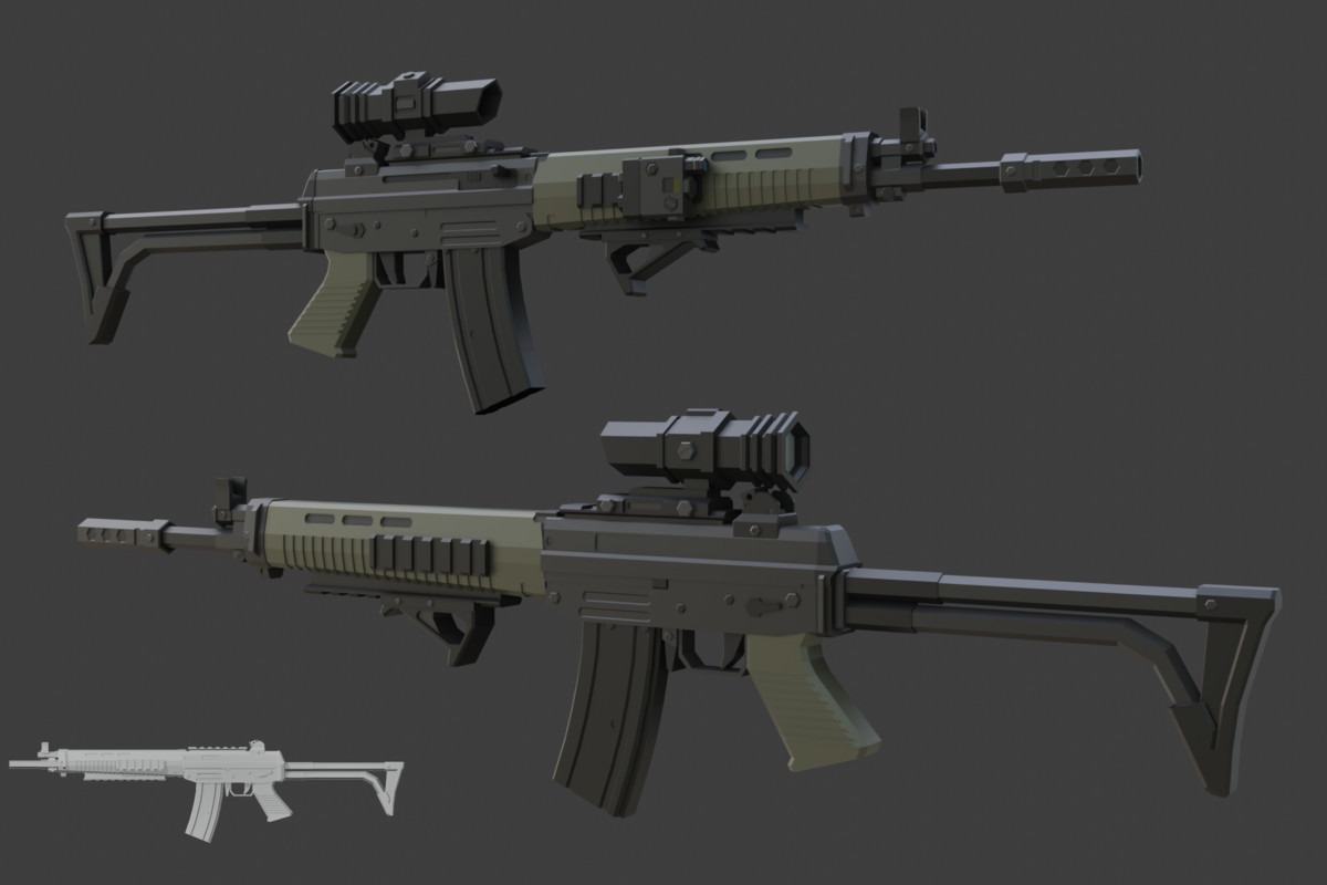 Low Poly Weapon Bundle Pack 3