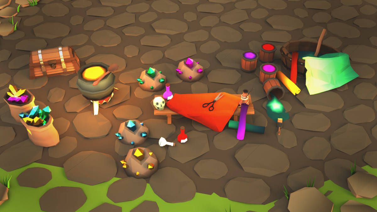 Low Poly 3D Medieval Town Assets