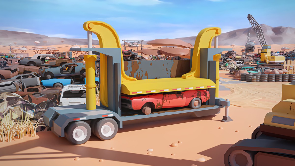 Junkyard - Low Poly 3D Models Pack