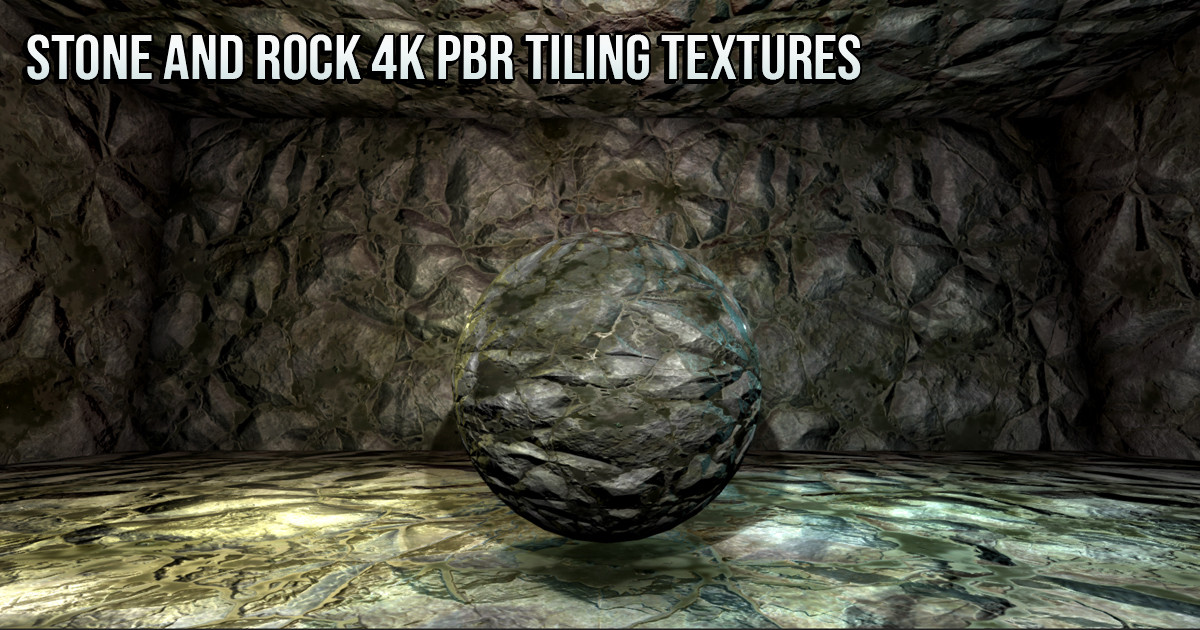 21 Stone and Rock 4K PBR Tiling Textures Collection