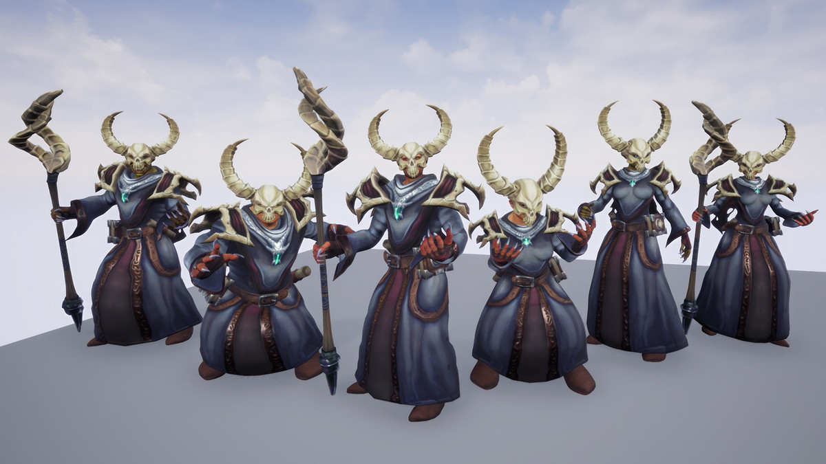 Stylized Fantasy Necromancer Outfit