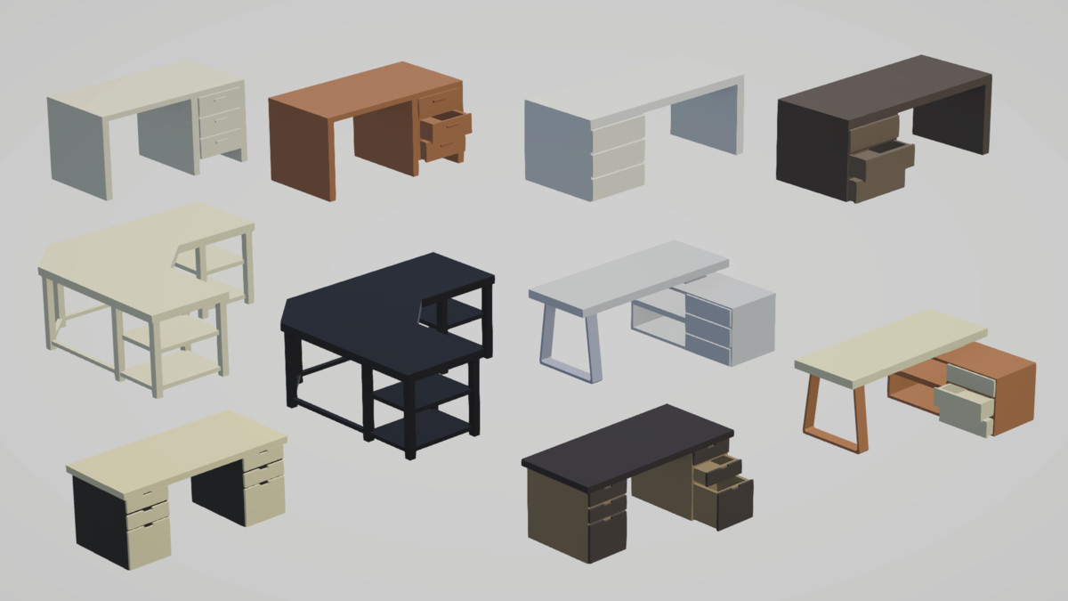 Low Poly Interior Houses – Modular Home Assets Pack