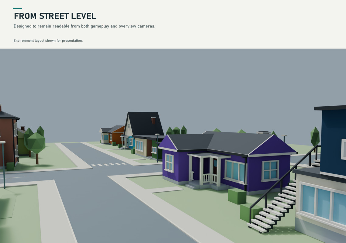 Stylized Neighborhood - 22 Low Poly Buildings