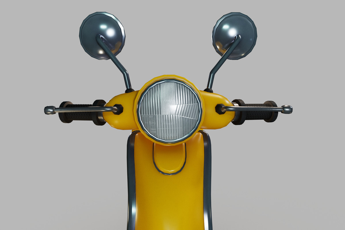 Cartoon Scooter – Stylized Vehicle