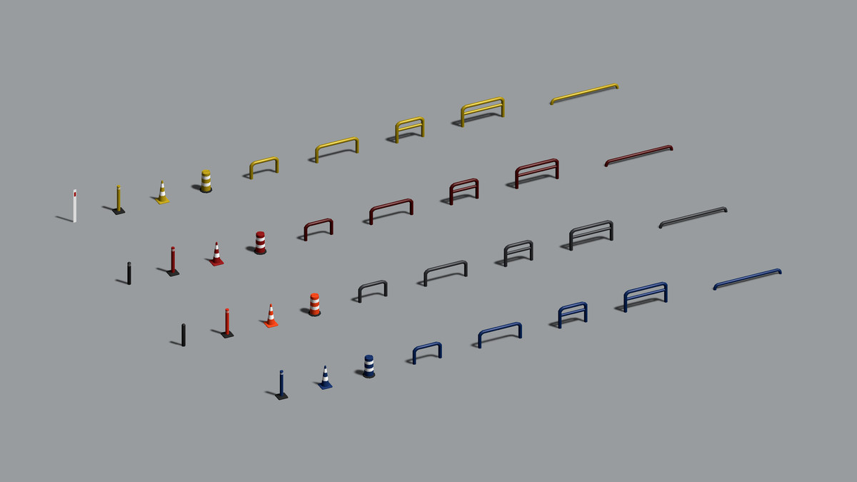 Low Poly Urban Traffic Pack