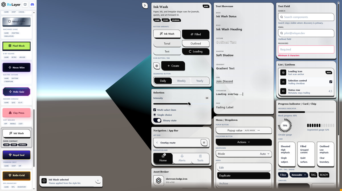 ReLayer - React UI Framework for Unity