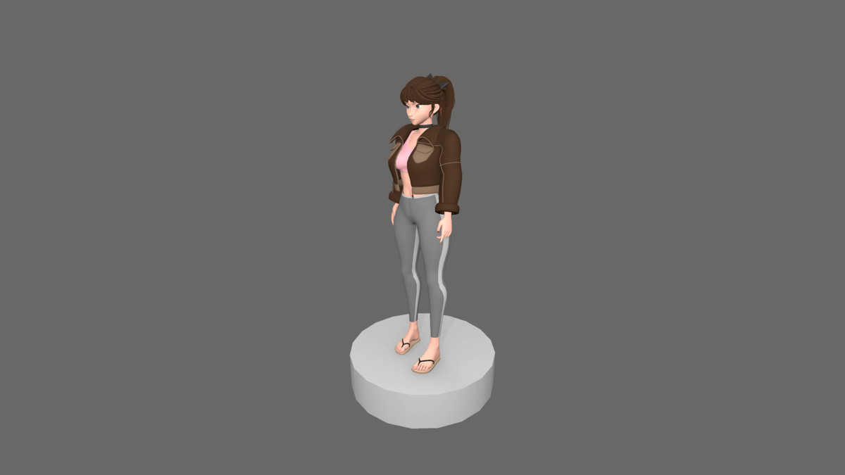 Jade Stylized Modular Female Character Creator