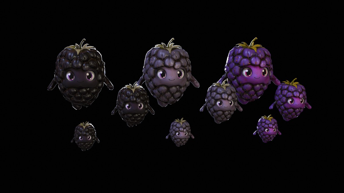 Chibi Fruit Blackberry Two