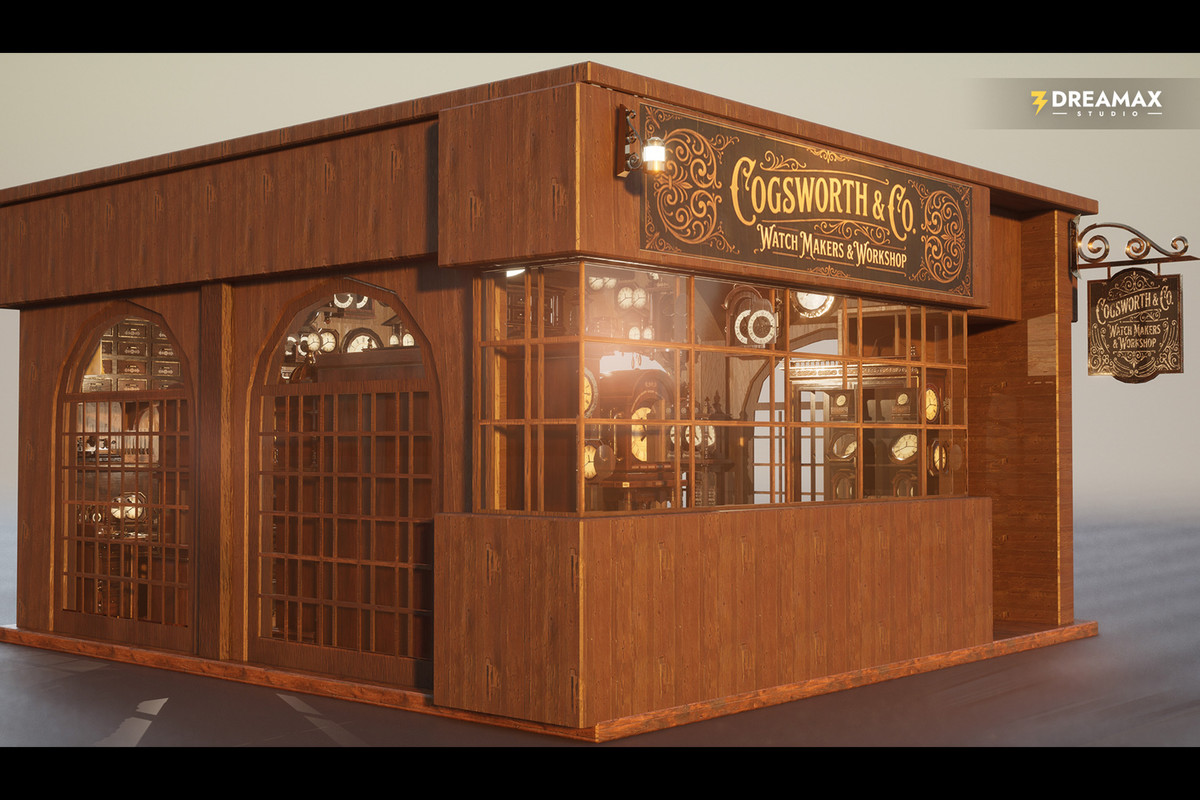 Victorian Clock Shop - Antique Clockmaker's Workshop Interior Vol. 1