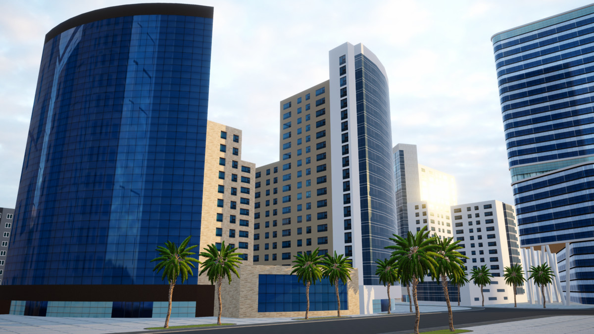 Mobile City - 50 Unique Buildings - 150 variants