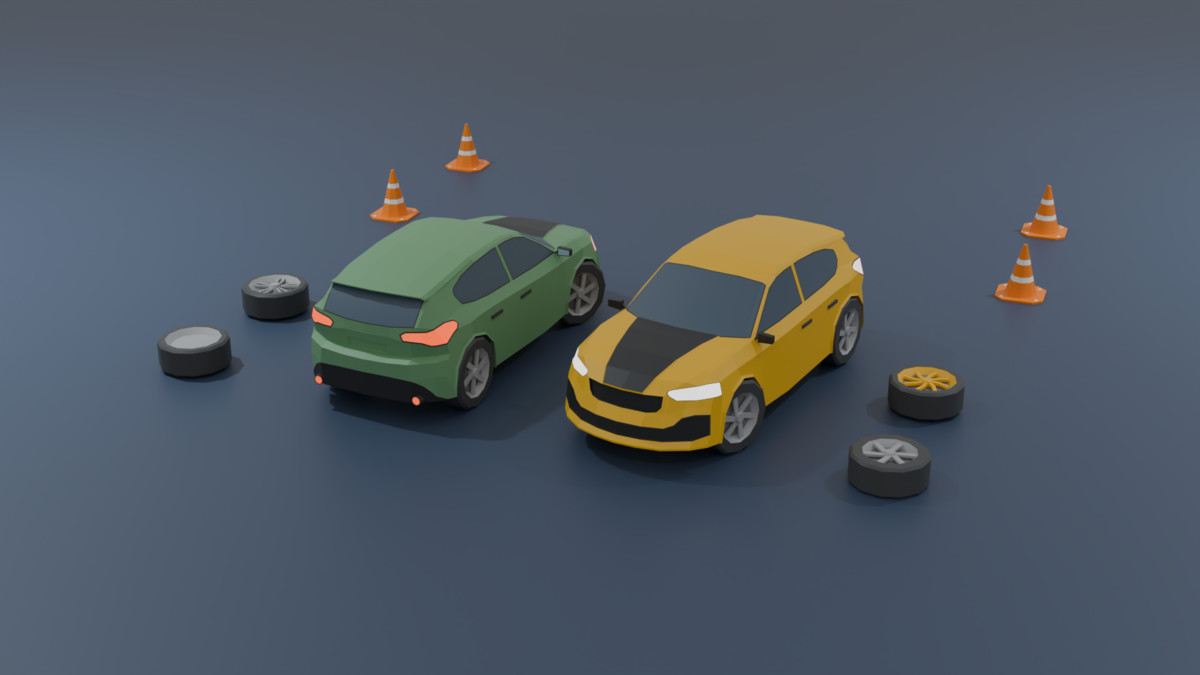 Mobile Optimize-Low Poly Cars